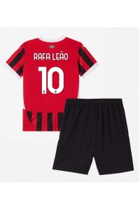 AC Milan Rafael Leao #10 Babytruitje Thuis tenue Kind 2024-25 Korte Mouw (+ Korte broeken)